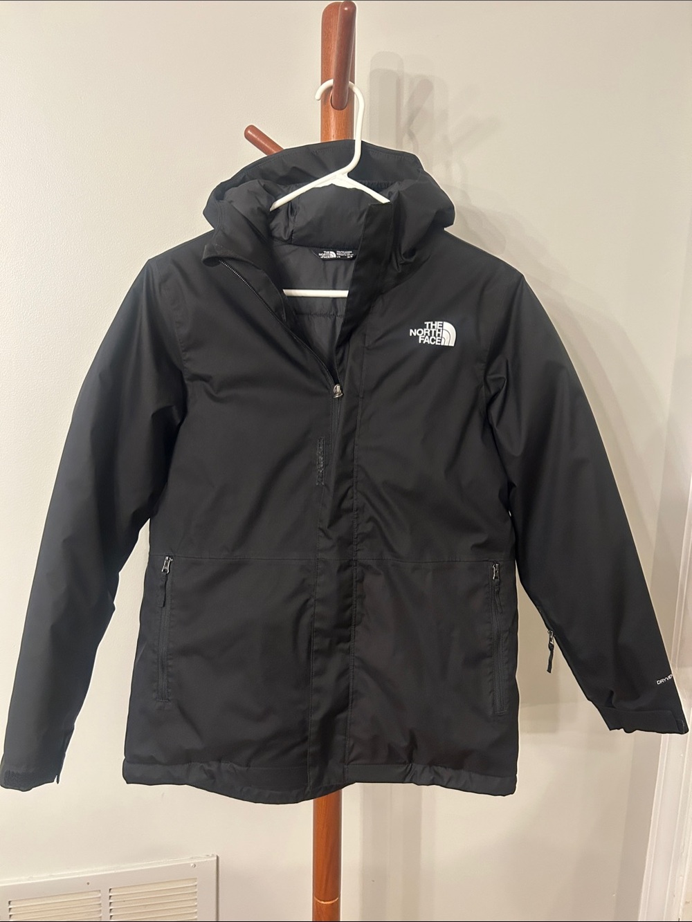 The North Face Black Kids Hooded Rain Jacket
